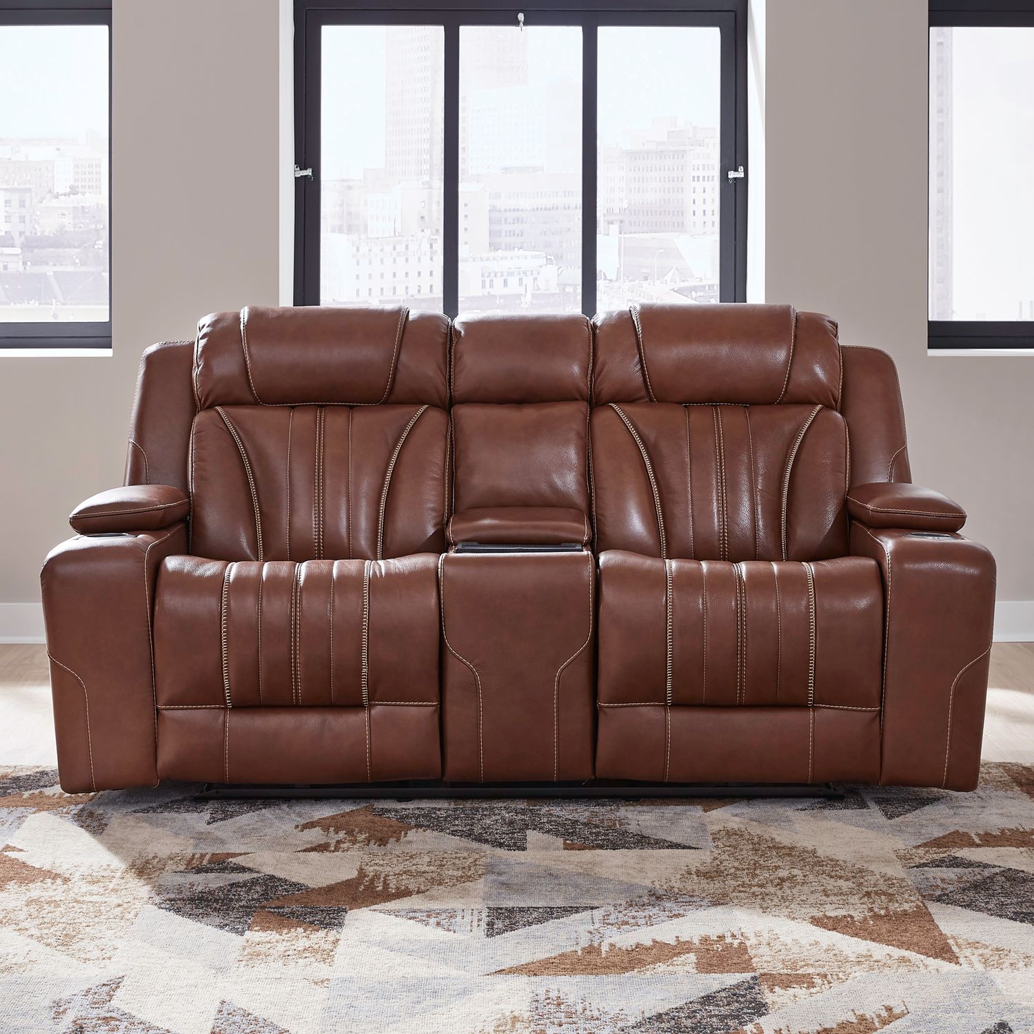 Caswell Loveseat w/ Console P2 & ZG