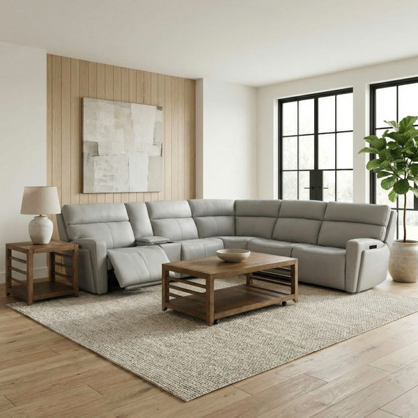 Chase 6 Piece Sectional - 7026GR-UPH-6PCSEC