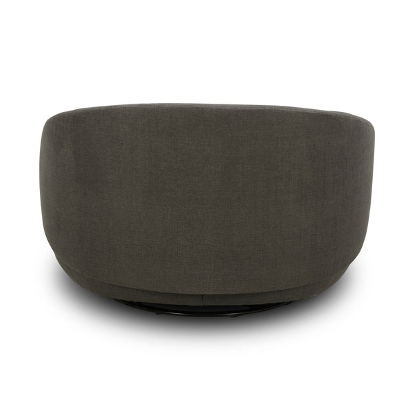 Haley Uph Swivel Cuddler Chair - Charcoal - 708-ACH15-GY