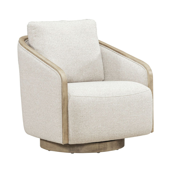 Nora Uph Swivel Accent Chair - Light Brown - 722-ACH15