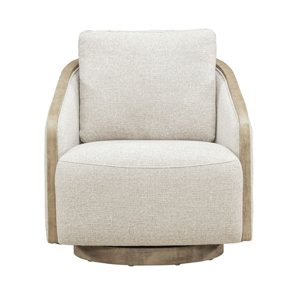 Nora Uph Swivel Accent Chair - Light Brown - 722-ACH15