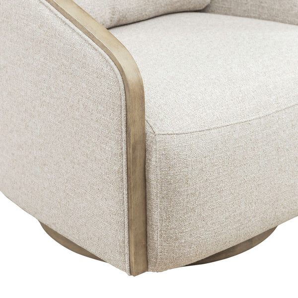 Nora Uph Swivel Accent Chair - Light Brown - 722-ACH15