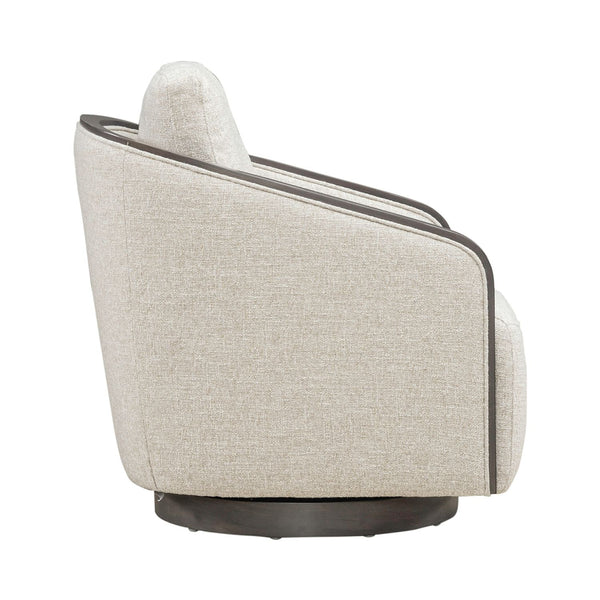 Nora Uph Swivel Accent Chair - Dark Brown - 722-ACH16