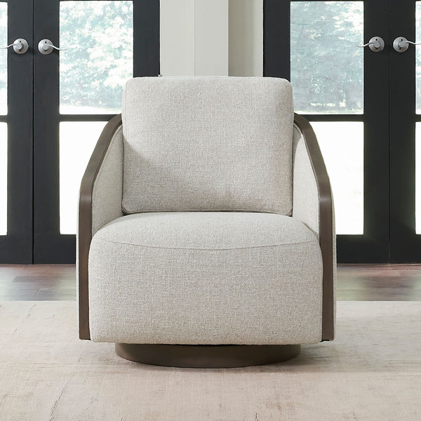 Nora Uph Swivel Accent Chair - Dark Brown - 722-ACH16