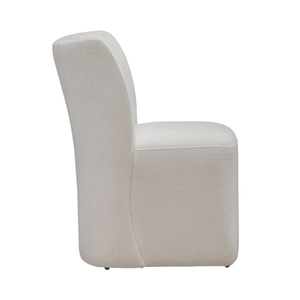Accent Dining Chair w/ Casters - Ivory - 728-ADC90-IV