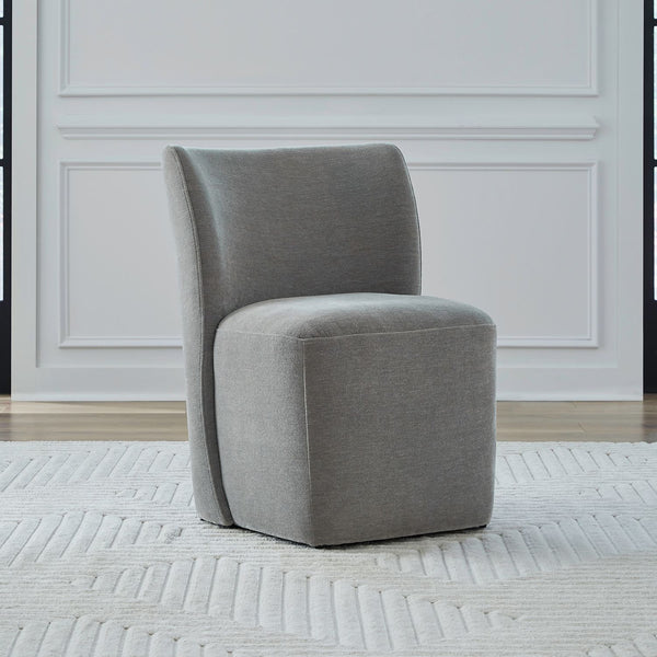 Accent Dining Chair w/ Casters - Sapphire - 728-ADC90-SP
