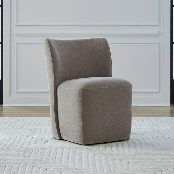 Accent Dining Chair w/ Casters - Truffle - 728-ADC90-TR