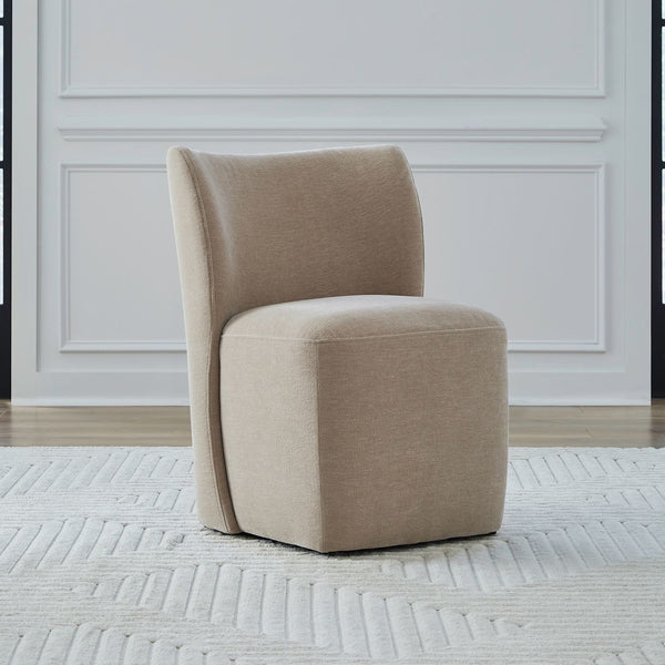 Accent Dining Chair w/ Casters - Wicker - 728-ADC90-WK