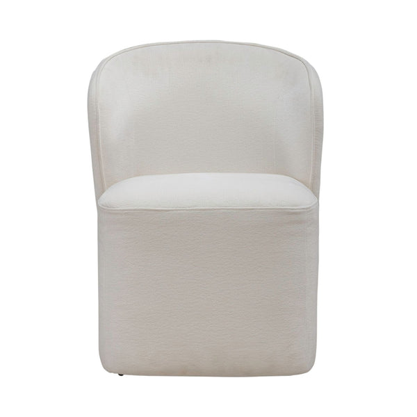 Accent Dining Chair w/ Casters - Ivory - 730-ADC90-IV