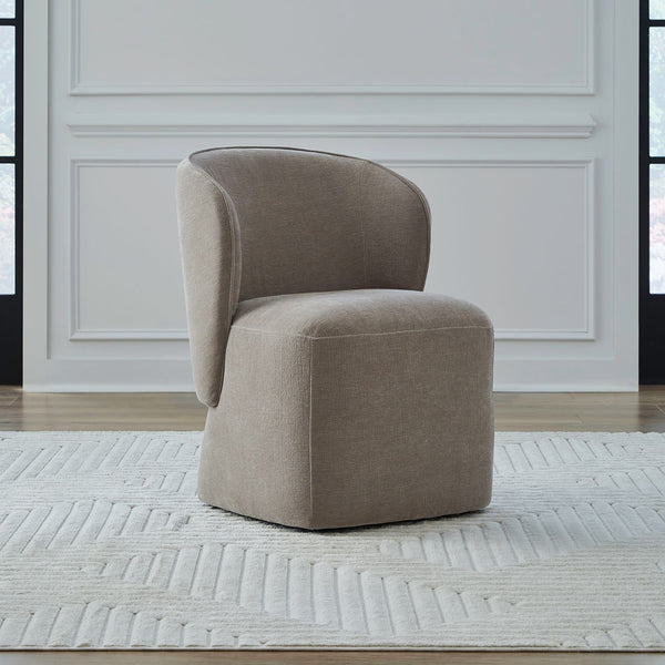 Accent Dining Chair w/ Casters - Truffle - 730-ADC90-TR