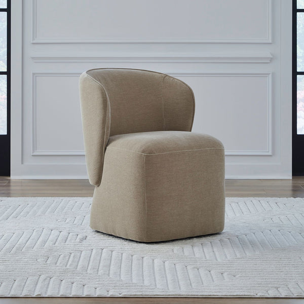 Accent Dining Chair w/ Casters - Wicker - 730-ADC90-WK