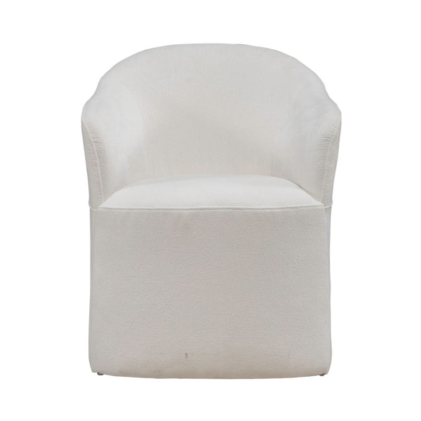 Accent Dining Chair w/ Casters - Ivory - 731-ADC90-IV