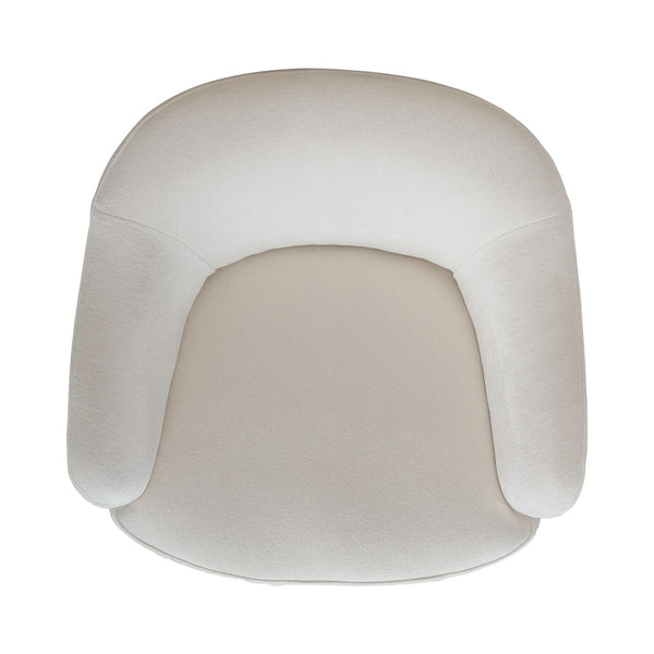 Accent Dining Chair w/ Casters - Ivory - 731-ADC90-IV