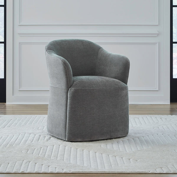 Accent Dining Chair w/ Casters - Sapphire - 731-ADC90-SP