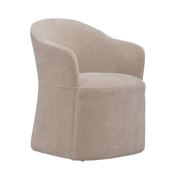 Accent Dining Chair w/ Casters - Wicker - 731-ADC90-WK