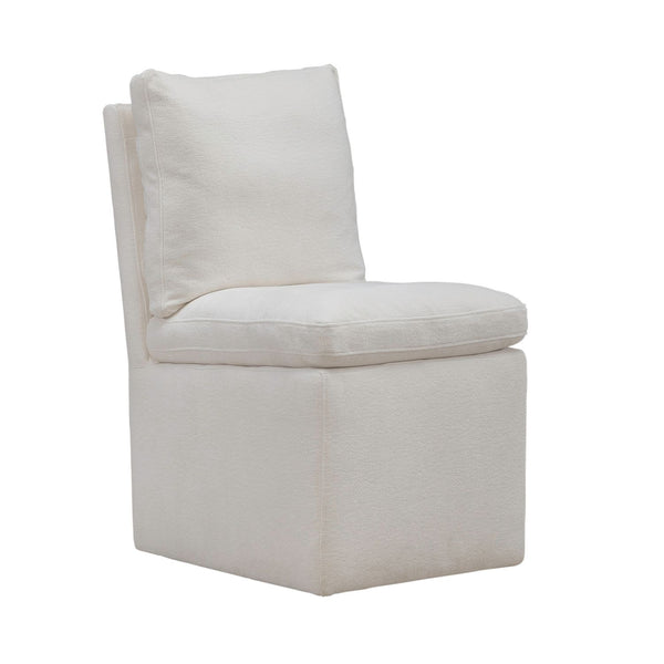 Accent Dining Chair w/ Casters - Ivory - 733-ADC90-IV