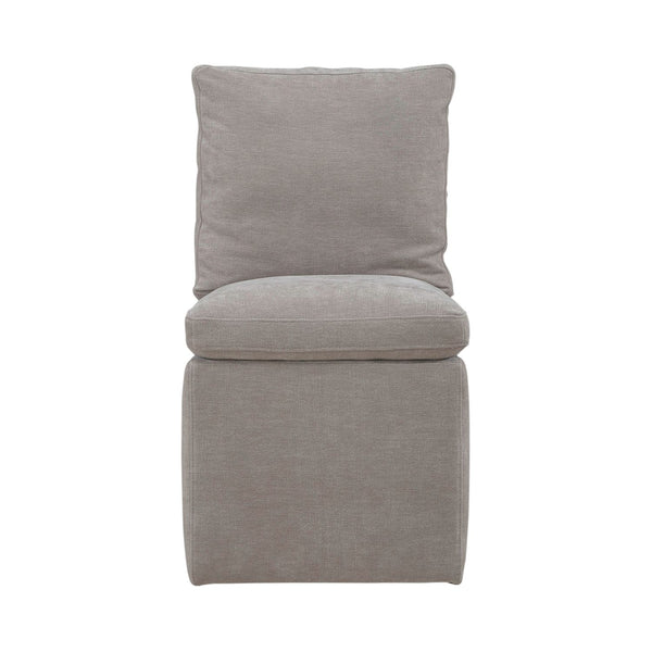 Accent Dining Chair w/ Casters - Truffle - 733-ADC90-TR