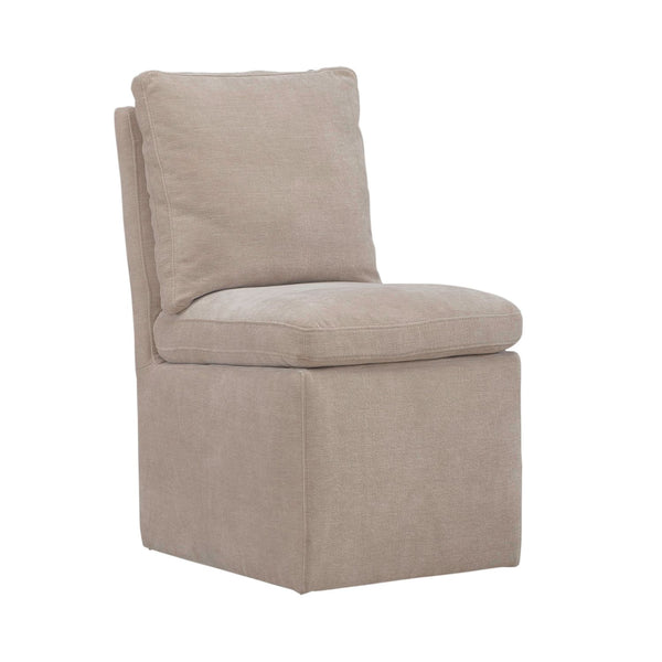 Accent Dining Chair w/ Casters - Wicker - 733-ADC90-WK