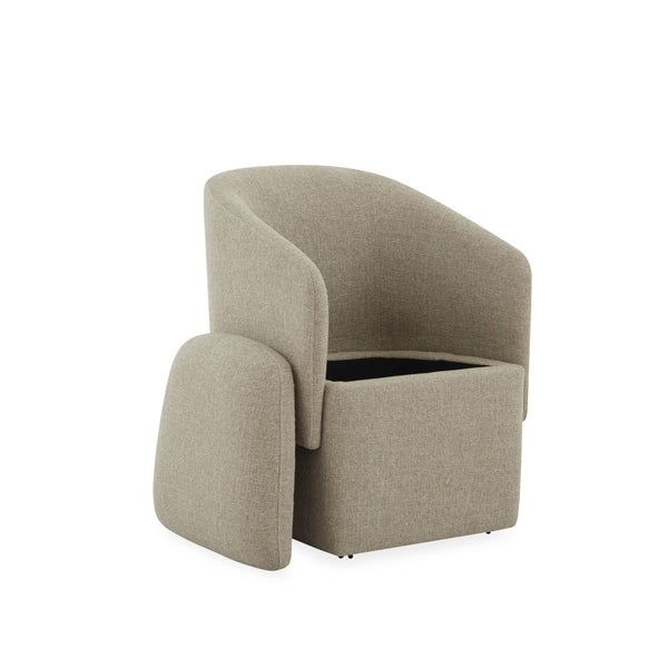 Accent Dining Accent Storage Dining Chair w/ Casters - 738-ADC90-SN