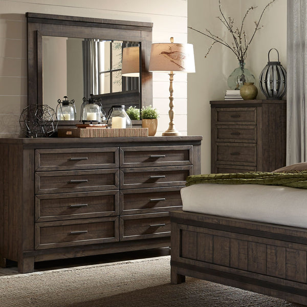 Thornwood Hills King Two Sided Storage Bed, Dresser & Mirror, Chest - 759-BR-K2SDMC
