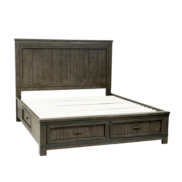 Thornwood Hills Queen Two Sided Storage Bed, Dresser & Mirror, Night Stand - 759-BR-Q2SDMN