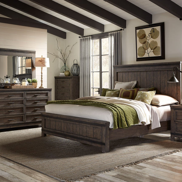 Thornwood Hills Queen Panel Bed, Dresser & Mirror - 759-BR-QPBDM