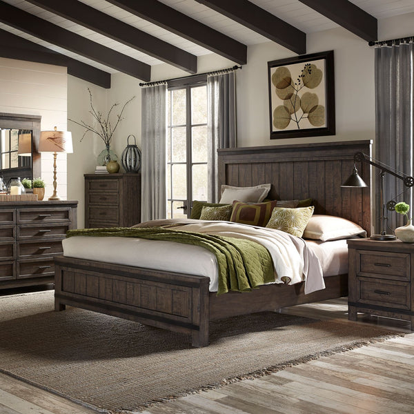 Thornwood Hills Queen Panel Bed, Dresser & Mirror, Chest, Night Stand - 759-BR-QPBDMCN