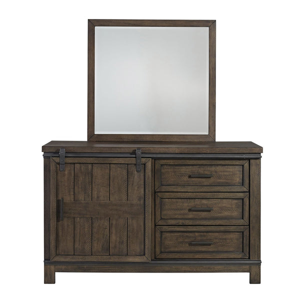 Thornwood Hills Full Bookcase Bed, Dresser & Mirror - 759-YBR-FBBDM