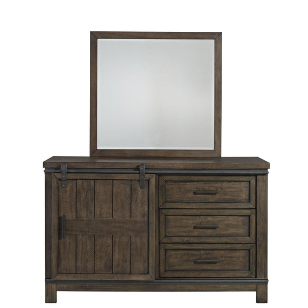 Thornwood Hills Full Bookcase Bed, Dresser & Mirror - 759-YBR-FBBDM