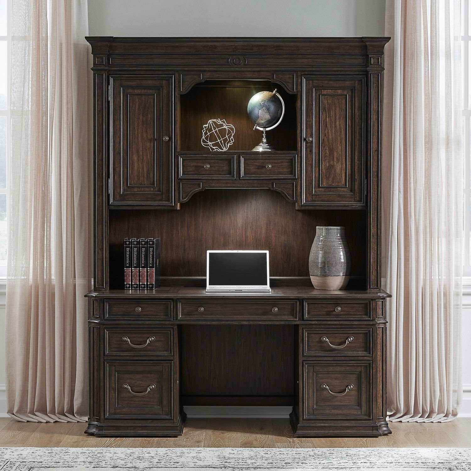 Provence Park Jr Executive Credenza Hutch