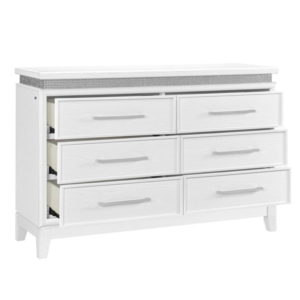 Reflections 6 Drawer Dresser w/ Lights - 781-BR30