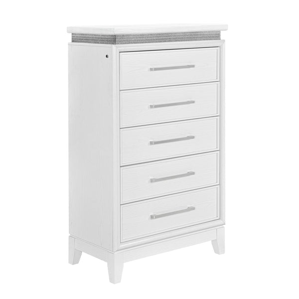 Reflections 5 Drawer Chest w/ Lights - 781-BR40
