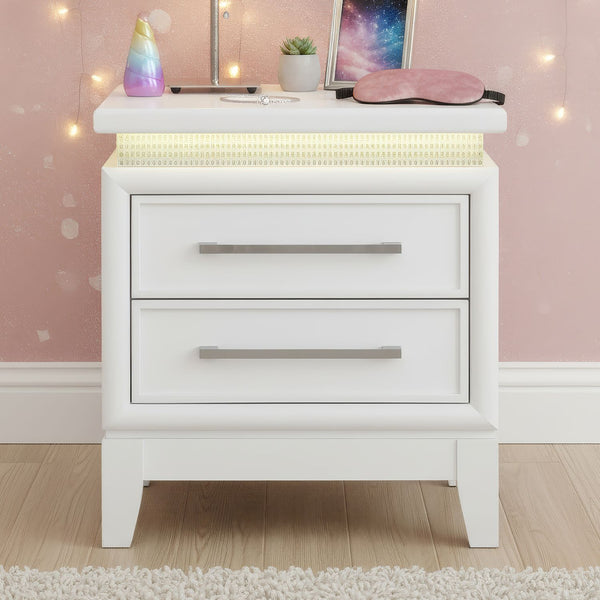 Reflections Nightstand w/ Charging Station - 781-BR60
