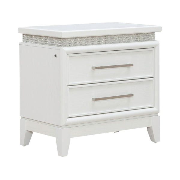 Reflections Nightstand w/ Lights and Charging Station - 781-BR61