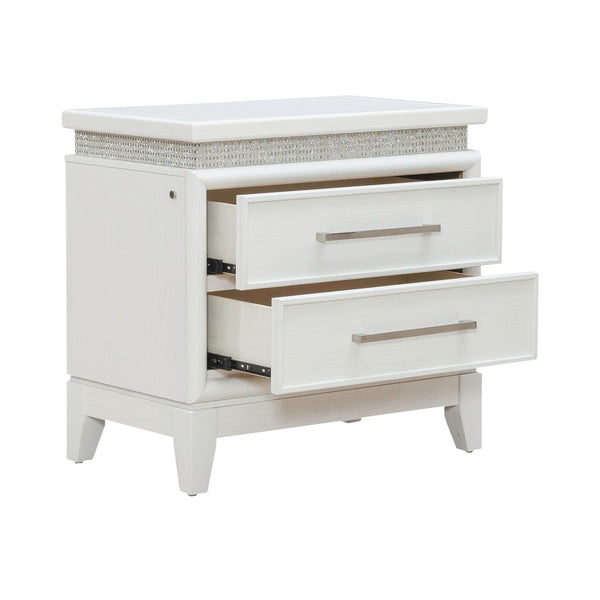 Reflections Nightstand w/ Lights and Charging Station - 781-BR61