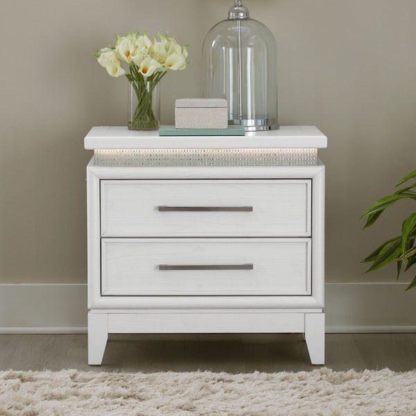Reflections Nightstand w/ Lights and Charging Station - 781-BR61