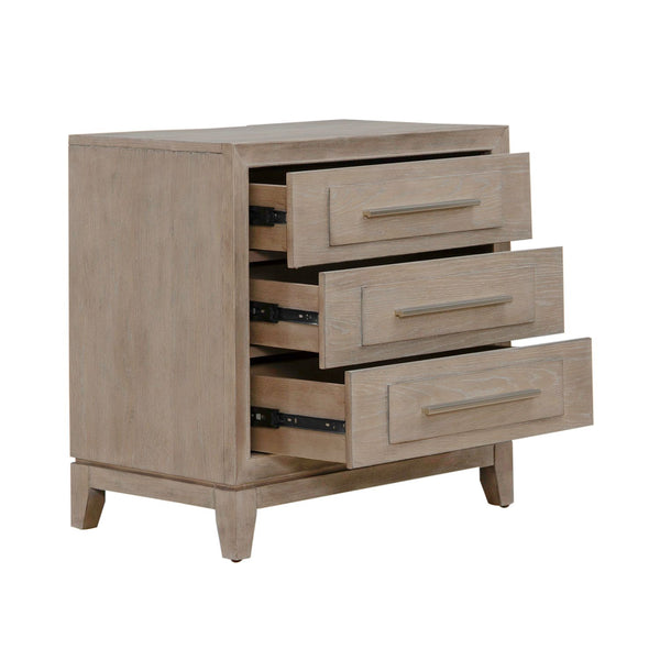 Brentwood 3 Drawer Nightstand w/ Charging Station - 789-BR61