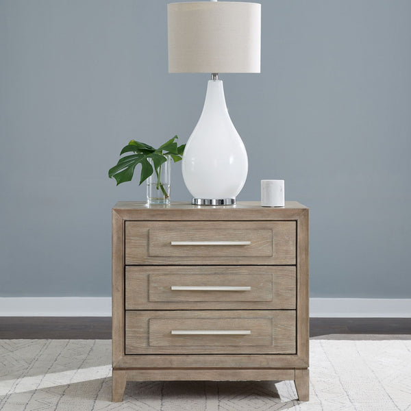 Brentwood 3 Drawer Nightstand w/ Charging Station - 789-BR61