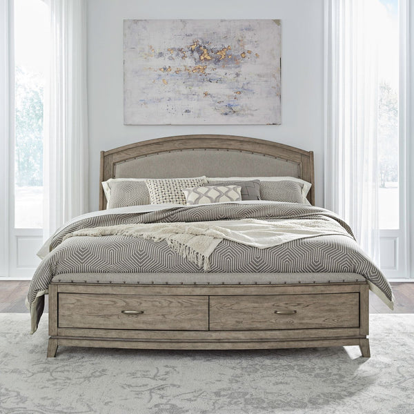 Avalon King Uph Storage Bed - 805-BR-KUS