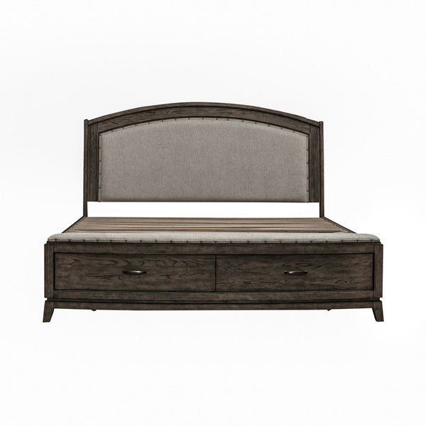 Avalon King Uph Storage Bed - 805B-BR-KUS