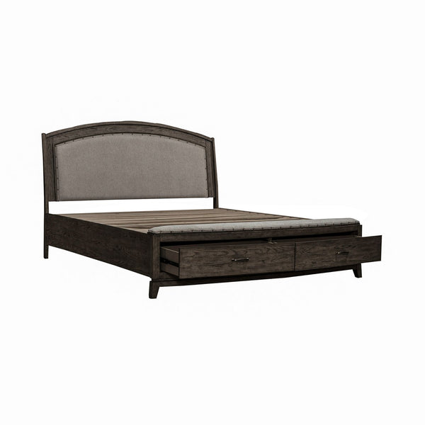 Avalon King Uph Storage Bed - 805B-BR-KUS