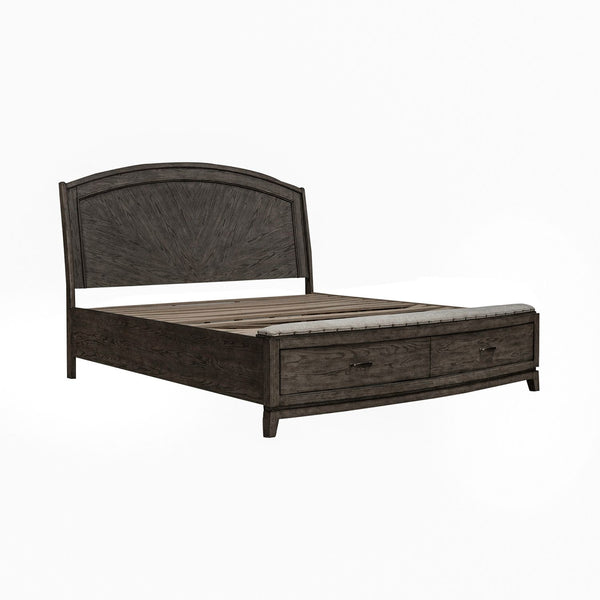 Avalon Queen Panel Storage Bed - 805B-BR-QPBS
