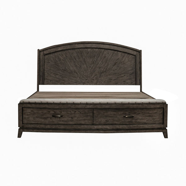 Avalon Queen Panel Storage Bed - 805B-BR-QPBS