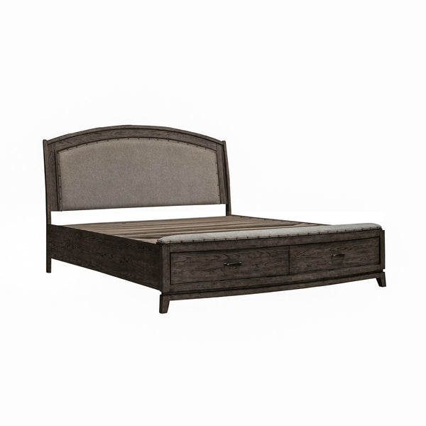 Avalon Queen Uph Storage Bed - 805B-BR-QUS