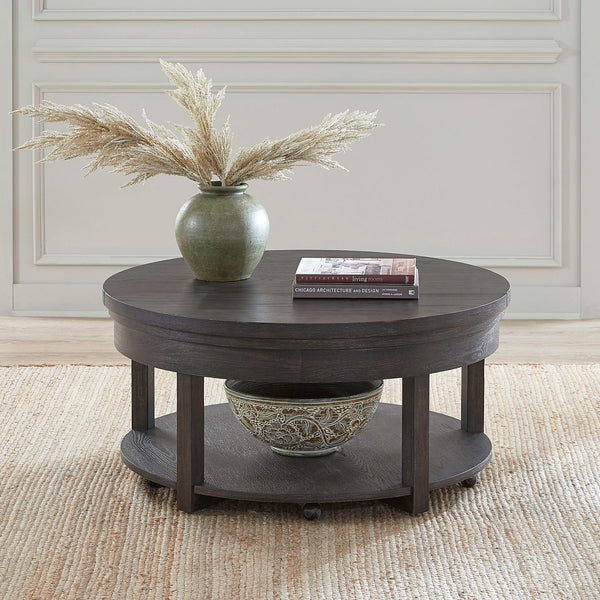 Weston Round Lift Top Cocktail Table - 811-OT1010