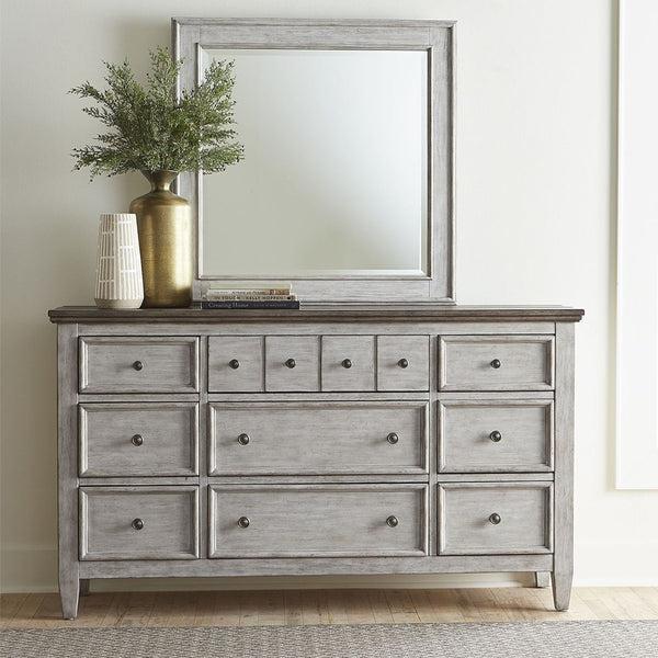 Heartland Dresser & Mirror - 824-BR-DM