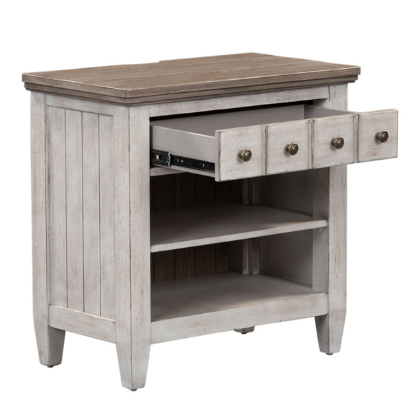 Heartland 1 Drawer Night Stand w/ Charging Station - 824-BR61