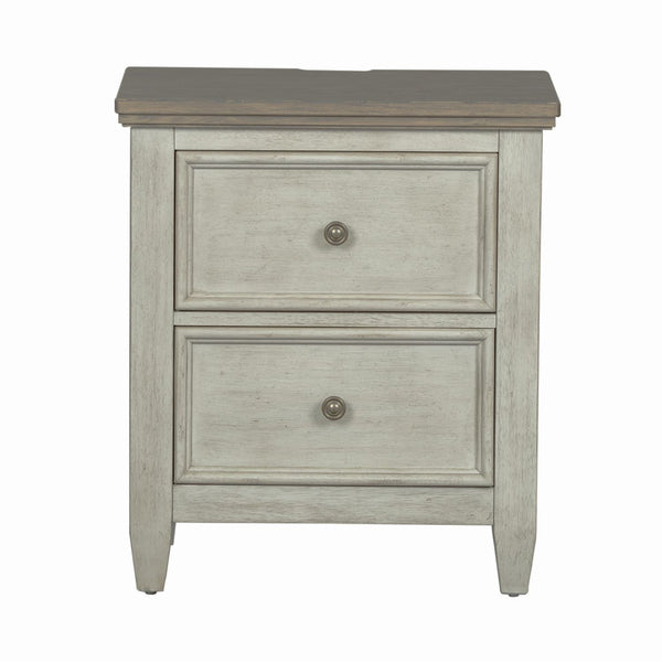 Heartland 2 Drawer Night Stand w/ Charging Station - 824-BR63