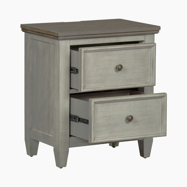 Heartland 2 Drawer Night Stand w/ Charging Station - 824-BR63