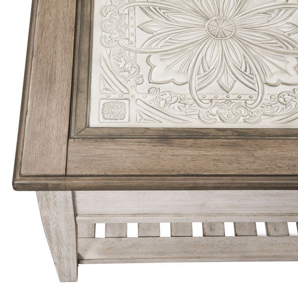 Heartland Rect Ceiling Tile Cocktail Table - 824-OT1010